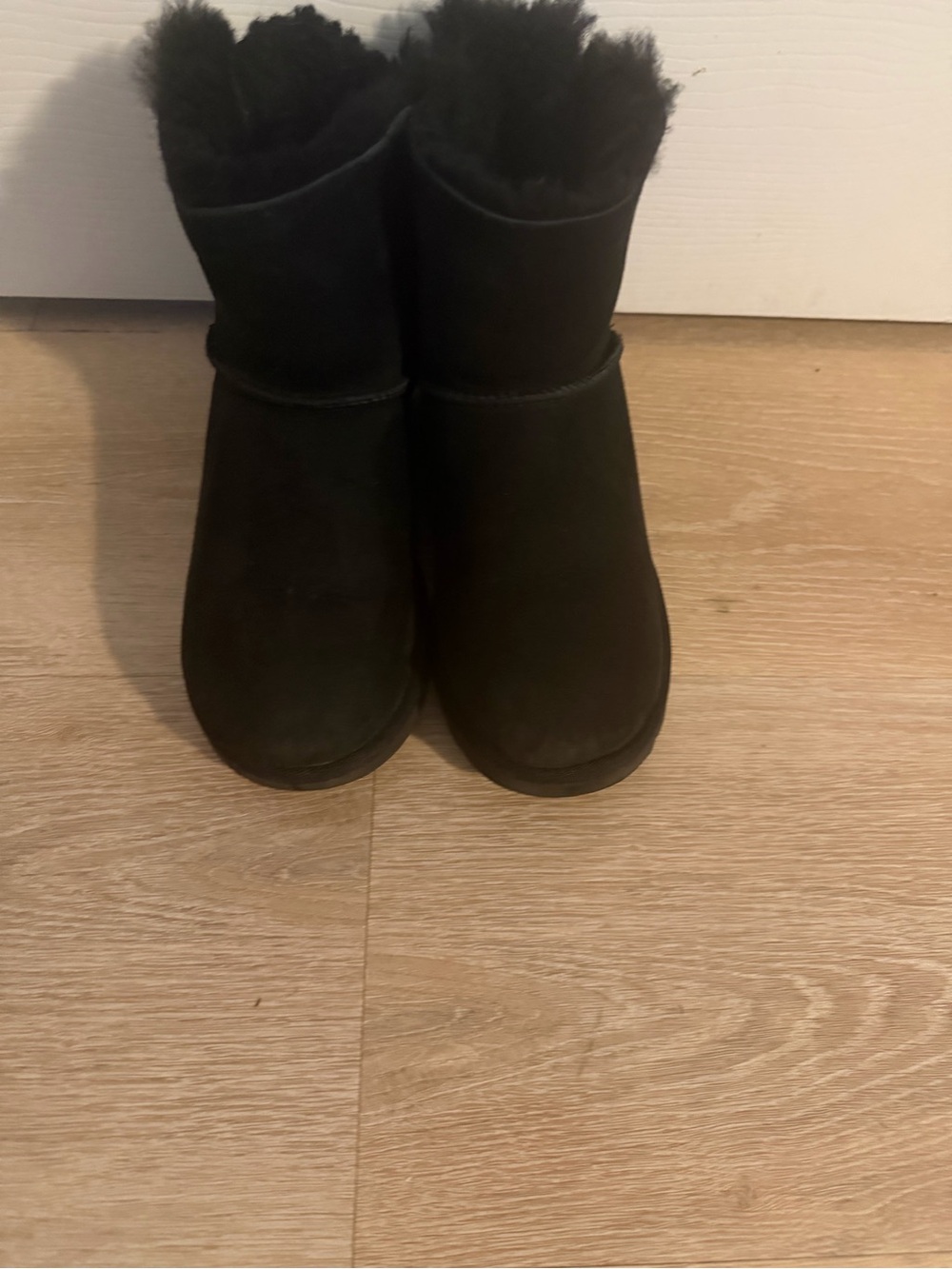 Cozy Black Shearling Lined Women's Winter Boots